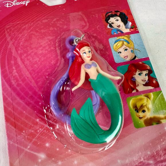 Set 4 Disney Princess Figural Bag Clips Cinderella Snow White Ariel Tinker Bell - Picture 5 of 7